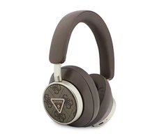 Ausinės Guess PU 4G Triangle Logo ENC Belaidės Headphone Ruda