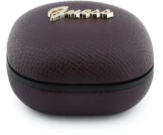 Ausinės Guess PU Grained Script Metal Logo ENC TWS Belaidės Earphones Burgundy