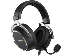 Ausinės Hator Hypergang 3 USB ESH50 RGB juoda
