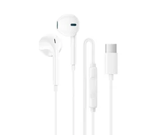 Borofone ausinės BM100 Fuente su mikrofonu Typ C (DAC) baltos spalvos
