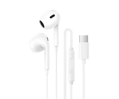 Borofone ausinės BM100 Max Fuente su mikrofonu Typ C (DAC) baltos spalvos