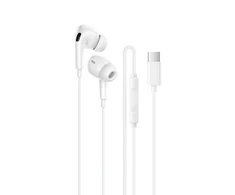 Borofone ausinės BM100 Pro Fuente su mikrofonu Typ C (DAC) baltos spalvos