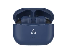 Sbox Mėlynos Bluetooth į ausį dedamos ausinės