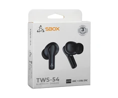 Ausinės Sbox EB-TWS54 Juodas