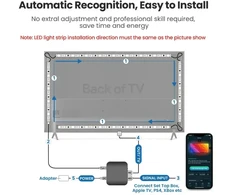 Avatto TV ar monitoriaus 55–69 colių apšvietimo rinkinys, HDMI SYNC box, skaitmeninis