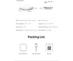 Avatto Gateway GW16-W-Mėlyna ZigBee/Bluetooth Mesh (mėlyna)