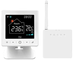 Avatto Smart, portable thermostat for boiler or thermo valves, Wi-fi TUYA + RF