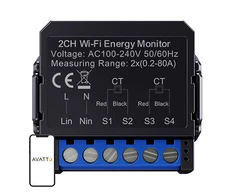 Avatto WiFi WPM16-2 smart bi-directional energy meter