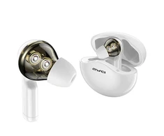 TWS AWEI (T12) Bluetooth Sport ausinės baltos spalvos