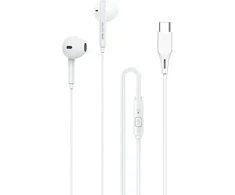 AWEI Stereo USB-C ausinės (PC-1T) baltos spalvos