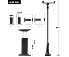 AWEI stalviršio laikiklis X3 4"-10,5" juodas | ilga ranka