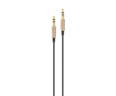 AWEI AUX-001 kabelis jack 3.5 - jack 3.5 auksinis