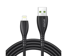 AWEI CL-115L USB į Lightning kabelis juodos spalvos