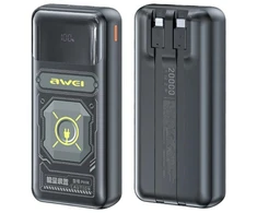 AWEI PowerBank P99K 20000mAh 22.5W juodos spalvos