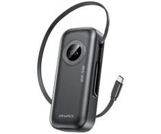 AWEI PowerBank PA-9 10000mAh 22.5W juodos spalvos