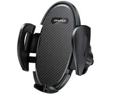 Automobilinis telefono laikiklis for AWEI oro grotelėms (X38) juodos spalvos
