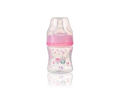 Baby Ono BabyOno dieglių nesukeliantis plataus kaklelio buteliukas 120 ml nuo 0 mėn rožinis 402/02