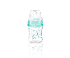 Baby Ono BabyOno dieglių nesukeliantis plataus kaklelio buteliukas 120 ml nuo 0 mėn mėlynas 402/03
