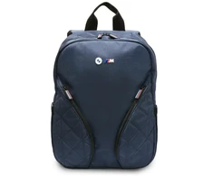 BMW Nylon Pockets &amp; Metal Logo 16" Nešiojamas kompiuteris Backpack - Navy Mėlyna