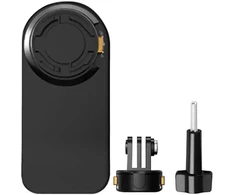 PULUZ kuprinės laikiklis sporto kameroms (įskaitant Osmo Action 5 Pro, Insta360 Ace Pro 2) (juodas)