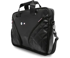 BMW Carbon Pockets &amp; Metal Logo 16" Nešiojamas kompiuteris Bag - Juodas