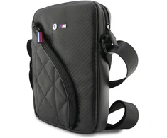 BMW Carbon Pockets &amp; Metal Logo 8" Planšetė Bag - Juodas