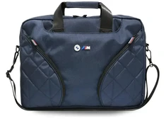 BMW Nylom Pockets &amp; Metal Logo 16" Nešiojamas kompiuteris Bag - Navy Mėlyna