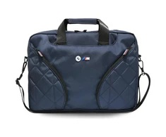 BMW Nylom Pockets &amp; Metal Logo 16" Nešiojamas kompiuteris Bag - Navy Mėlyna