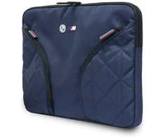 BMW Nylon Pockets &amp; Metal Logo Sleeve 14" Nešiojamas kompiuteris Bag - Navy Mėlyna