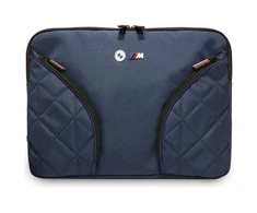 BMW Nylon Pockets &amp; Metal Logo Sleeve 14" Nešiojamas kompiuteris Bag - Navy Mėlyna