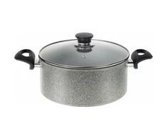 BALLARINI Ferrara puodas su dangčiu 20 cm granite FERG25D.20D