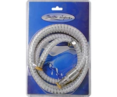 Baltic Aqua Dušas adresu. Flex S-1 150cm, dvigubas kaištis, jungiamoji veržlė, balta