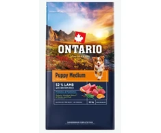 Ontario Puppy Medium ėriena &amp; Brown ryžiai 6.5kg