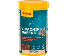 Barība plānu čipsu veidā dekoratīvajām zivīm - Sera Vipachips 250ml (90g)