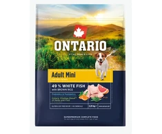 Ontario Adult Mini žuvis &amp; Brown ryžiai 2,25kg