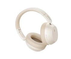Baseus Belaidės Bluetooth 5.3 ausinės Bass 35 Max su mikrofonu, baltos