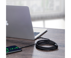 Baseus Cafule PD2.0 100W greito įkrovimo USB-C kabelis 20V 5A 2m - Pilkas / Juodas