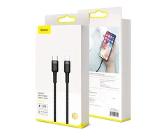 Baseus kabelis USB Type-C - Iphone PD 18W 1m - Raudonas / Juodas