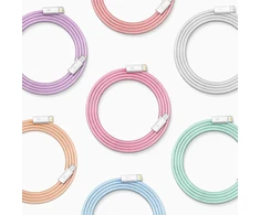 Baseus CALD000002 duomenų perdavimo ir įkrovimo kabelis | USB-C į Lightning | 20W | 1 m | balta