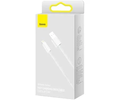 Baseus CALD000402 duomenų perdavimo ir įkrovimo kabelis | USB-A į Lightning | 12 W | 1 m | balta