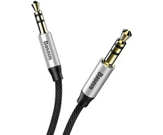 Baseus CAM30-BS1 Premium AUX kabelis 3,5 mm -> 3,5 mm 1,0 m pilkas