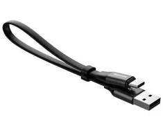 Baseus CATMBJ-01 vikrus duomenų perdavimo ir įkrovimo kabelis | 0,2 m | USB-C | juodas