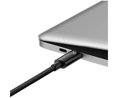 USB-C į USB-C laidas Baseus Tungsten Gold 240W 1m - juodas