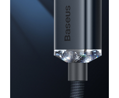 Baseus Crystal Shine kabelis USB - Lightning 2.4A 2m - Violetinis