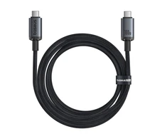 Baseus Crystal Shine Series Data kabelis USB-C - USB-C 100W 1,5m juodos spalvos