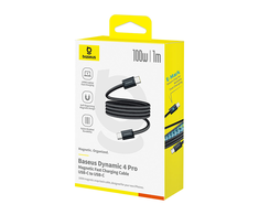 Baseus Dynamic 4 Pro Fast USB-C kabelis - USB-C 100W 1m - Juodas