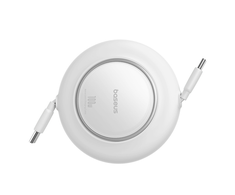 Kabelis Baseus Free2Pull Mini 100W zwijany USB-C - USB-C 2m - balta