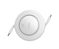 Kabelis Baseus Free2Pull Mini 100W zwijany USB-C - USB-C 2m - balta