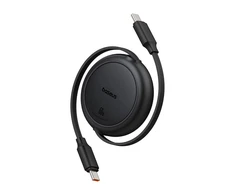 Baseus Free2Pull Mini USB-C į USB-C USB laidas, 60 W, 1, (juodas)