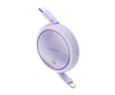 USB kabelis Baseus Free2Pull USB-C iki iP 20W 1m (violetinė)